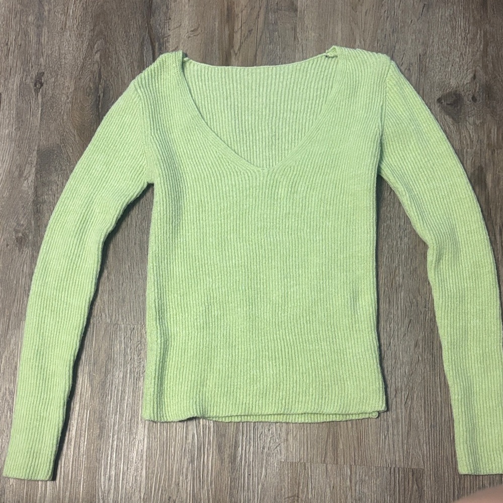 Green cozy sweater fun to wear for special occasions